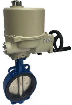 Затвор дисковый поворотный ABRA Ду600 Ру16 BUV-VF826D, межфланцевый, корпус - чугун, диск - чугун, с электроприводом, EPDM в Туле