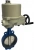 Затвор дисковый поворотный ABRA Ду50 Ру16 BUV-VF826D, межфланцевый, корпус - чугун, диск - чугун, с электроприводом, EPDM в Туле
