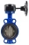 Затвор дисковый поворотный ABRA Ду150 Ру16 BUV-VF826D, межфланцевый, корпус - чугун, диск - чугун, редуктор, EPDM в Туле